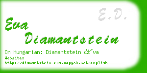 eva diamantstein business card